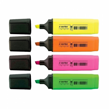 TEXTMARKERE - Textmarker A-series cu corp plat si varf tesit 1-5mm verde