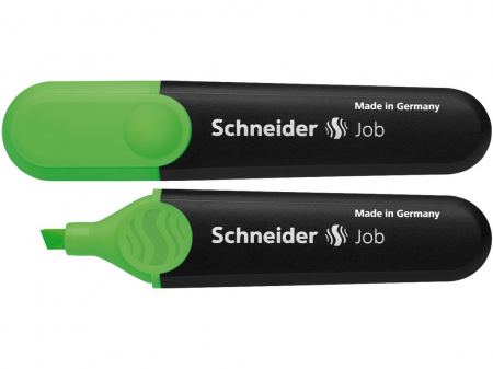 TEXTMARKERE - Textmarker Schneider Job cu corp plat si varf tesit 1-5mm verde