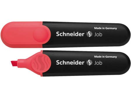 TEXTMARKERE - Textmarker Schneider Job cu corp plat si varf tesit 1-5mm rosu