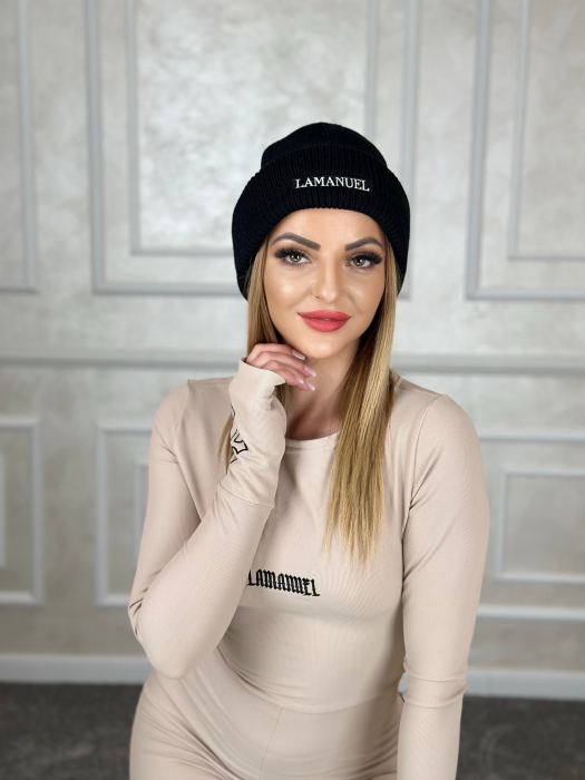 Caciula Neagra din Lana Merino [2]