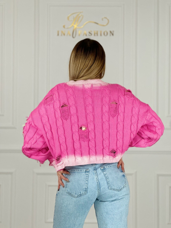 Bluza roz din bumbac [3]