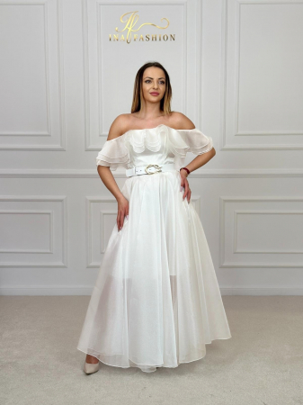 Rochie baby-doll alba [1]