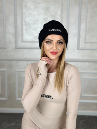 Caciula Neagra din Lana Merino [1]