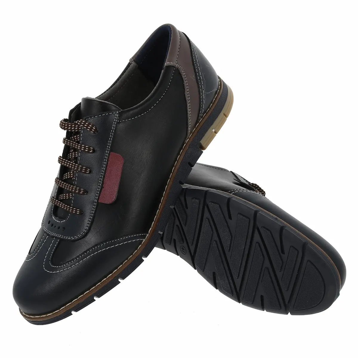 Pantofi Sport Moldoveanu  Gri AS0067 din Piele Naturală – Bărbați | Incaltaminte Online [4]