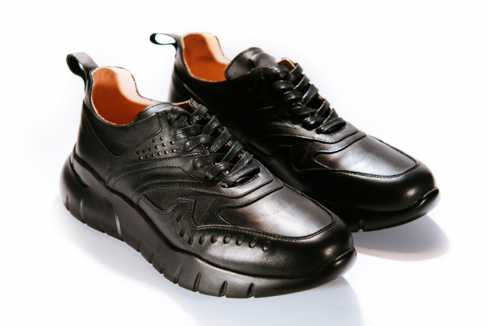 Pantofi sport Peter  Urban Sneakers Negru Box  100%, Piele Naturala [7]