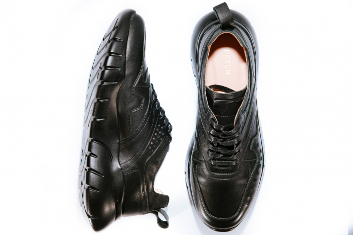 Pantofi sport Peter  Urban Sneakers Negru Box  100%, Piele Naturala [5]