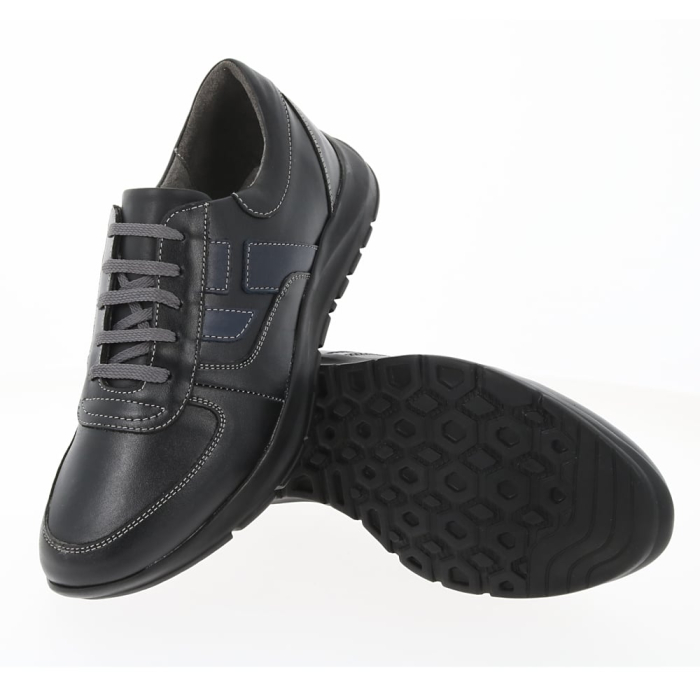 Pantofi Sport  Bărbați Negru Piele Naturală [5]