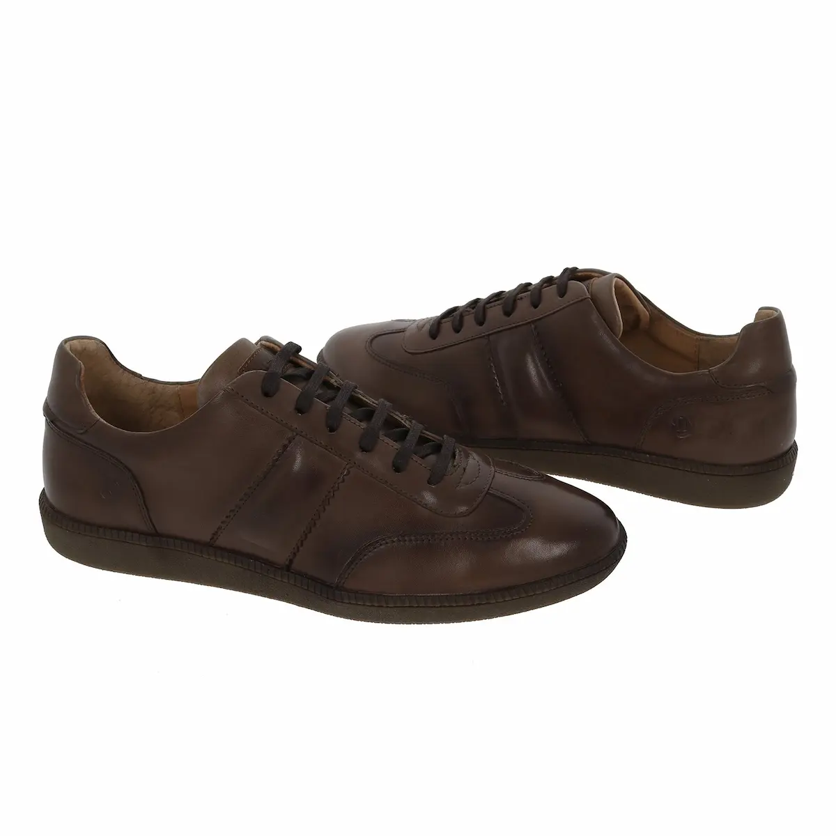 Pantofi sport bărbătești din piele naturală – maro [4]