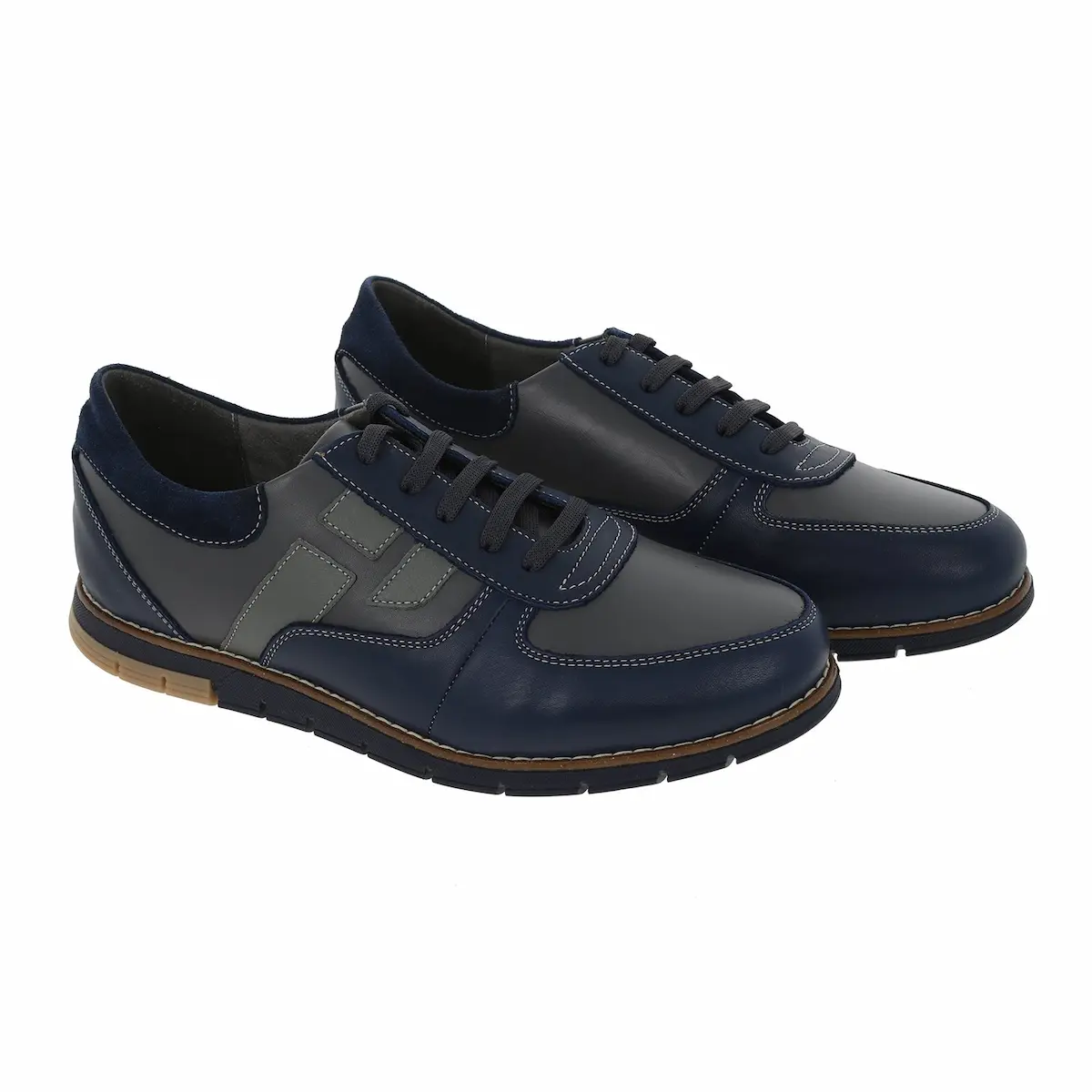 Pantofi sport din piele naturală pentru bărbați – Model Albastru [5]