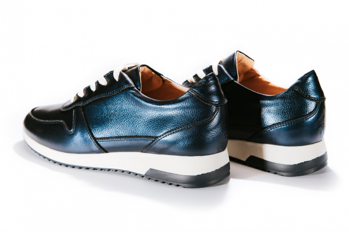 Pantofi sport  Urban Sneakers Blue Sidef 100%, Piele Naturala [5]