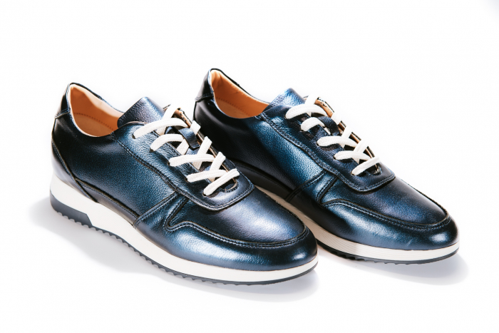 Pantofi sport  Urban Sneakers Blue Sidef 100%, Piele Naturala [3]