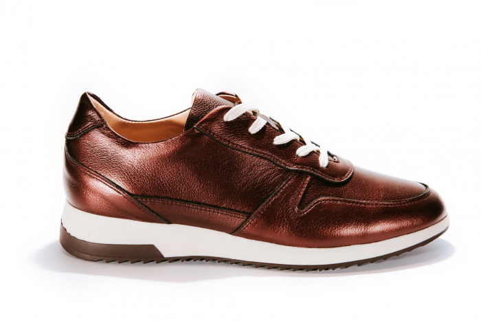 Pantofi sport 100%, Piele Naturala,  Urban Sneakers Bordo  Sidef  35  EU [3]
