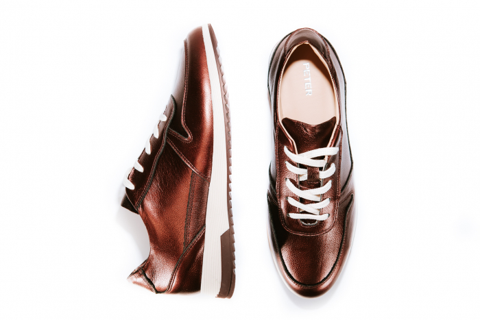 Pantofi sport 100%, Piele Naturala,  Urban Sneakers Bordo  Sidef  35  EU [6]