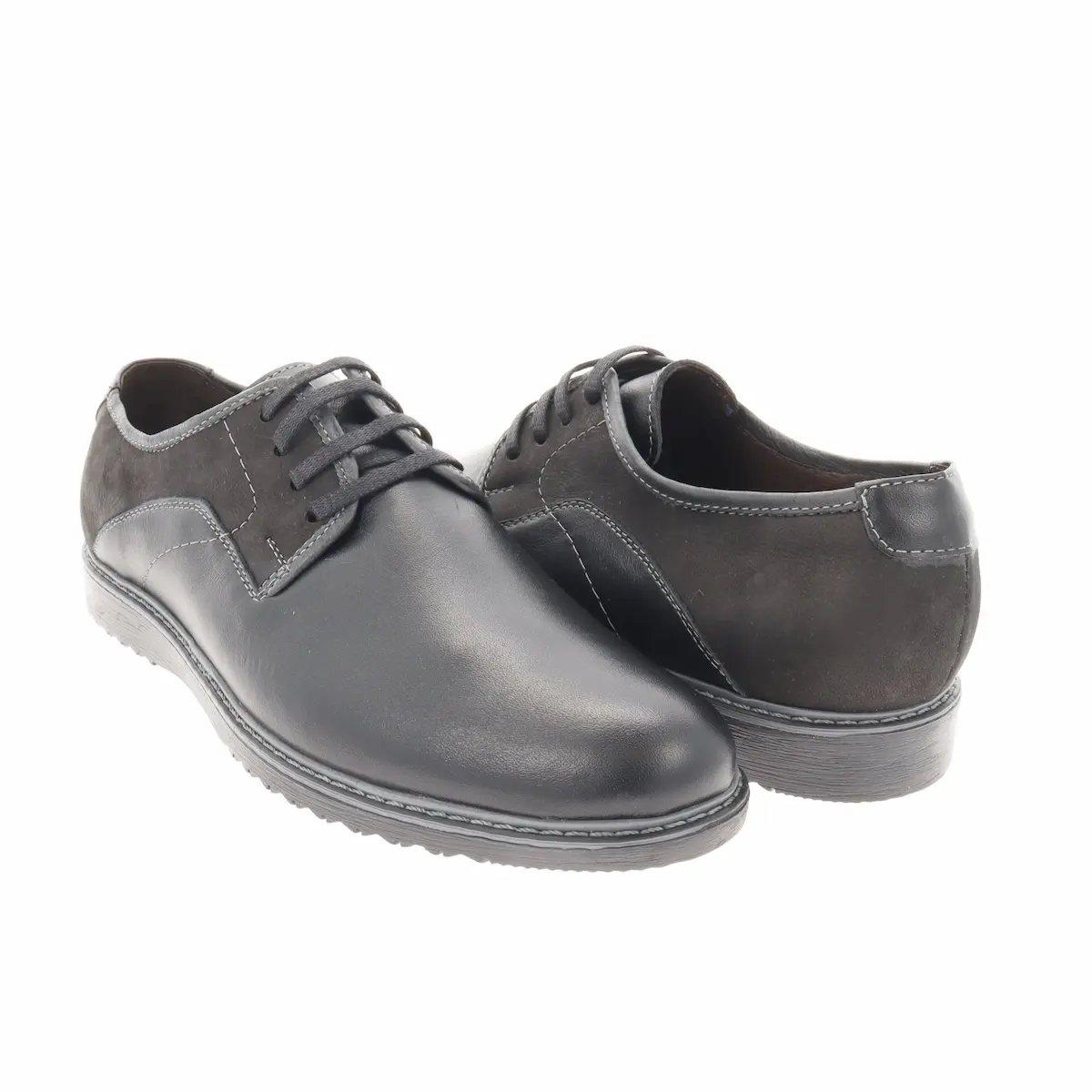 Pantofi sport bărbătești din piele naturală – negru [2]