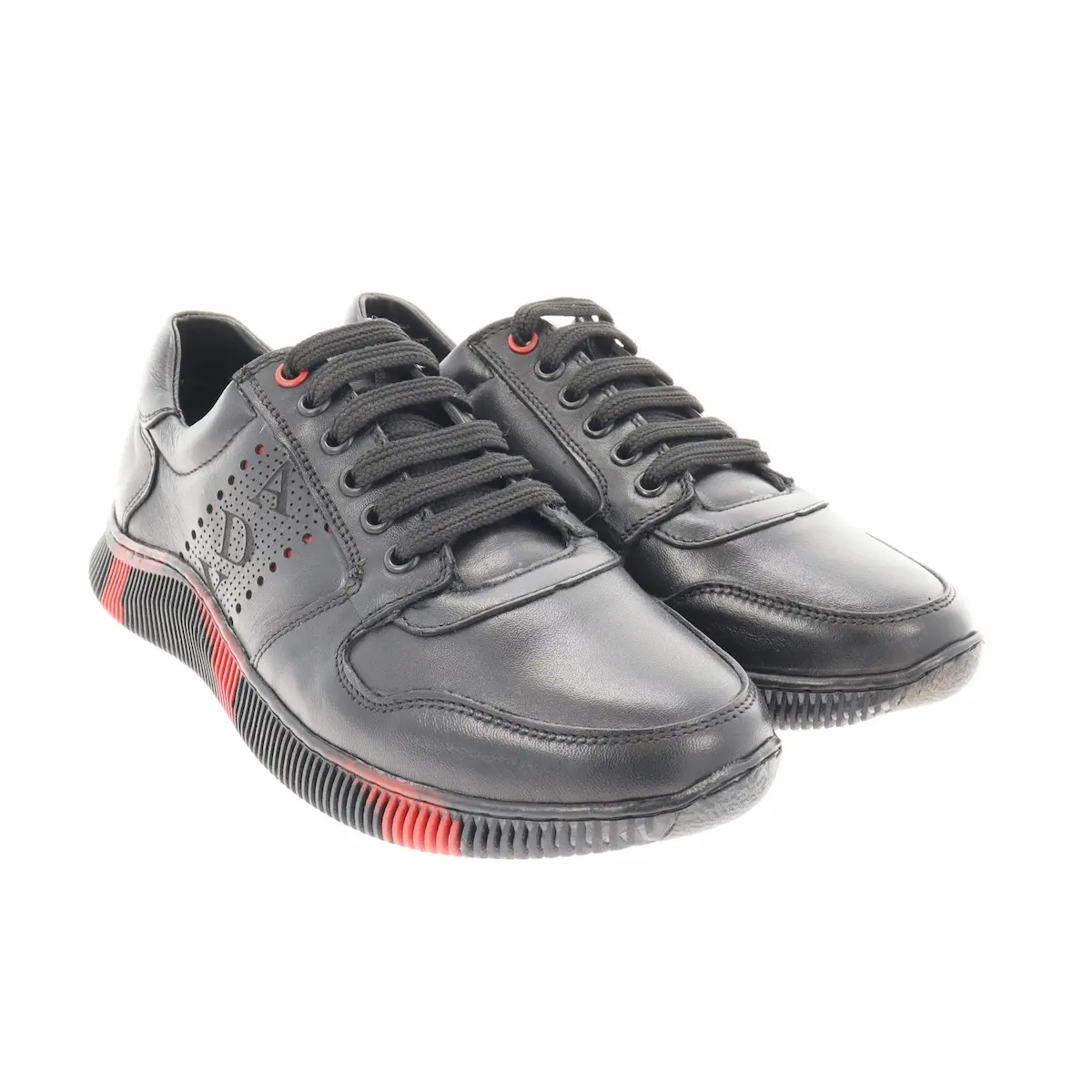 Pantofi sport bărbătești din piele naturală – negru [2]