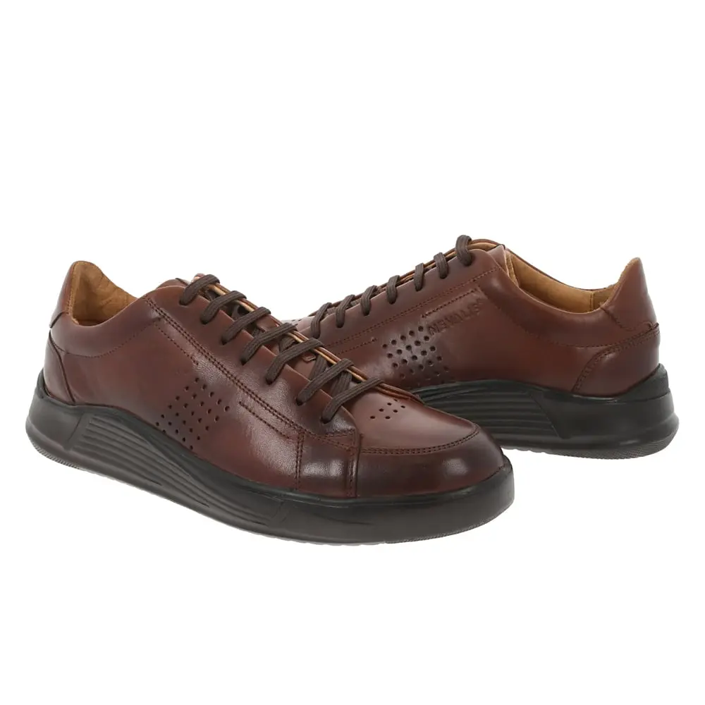 Pantofi Sport Nevalis Bărbați Maro Piele Naturală [7]