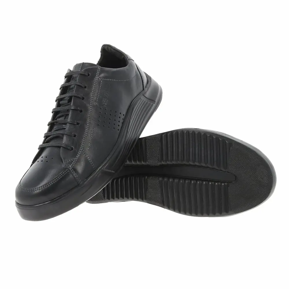 Pantofi sport bărbătești din piele naturală – negru [3]