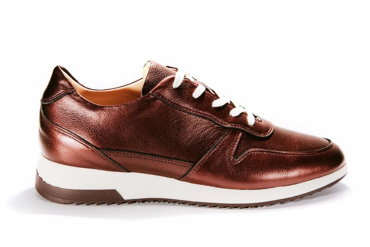 Pantofi sport 100%, Piele Naturala,  Urban Sneakers Bordo  Sidef  35  EU [4]