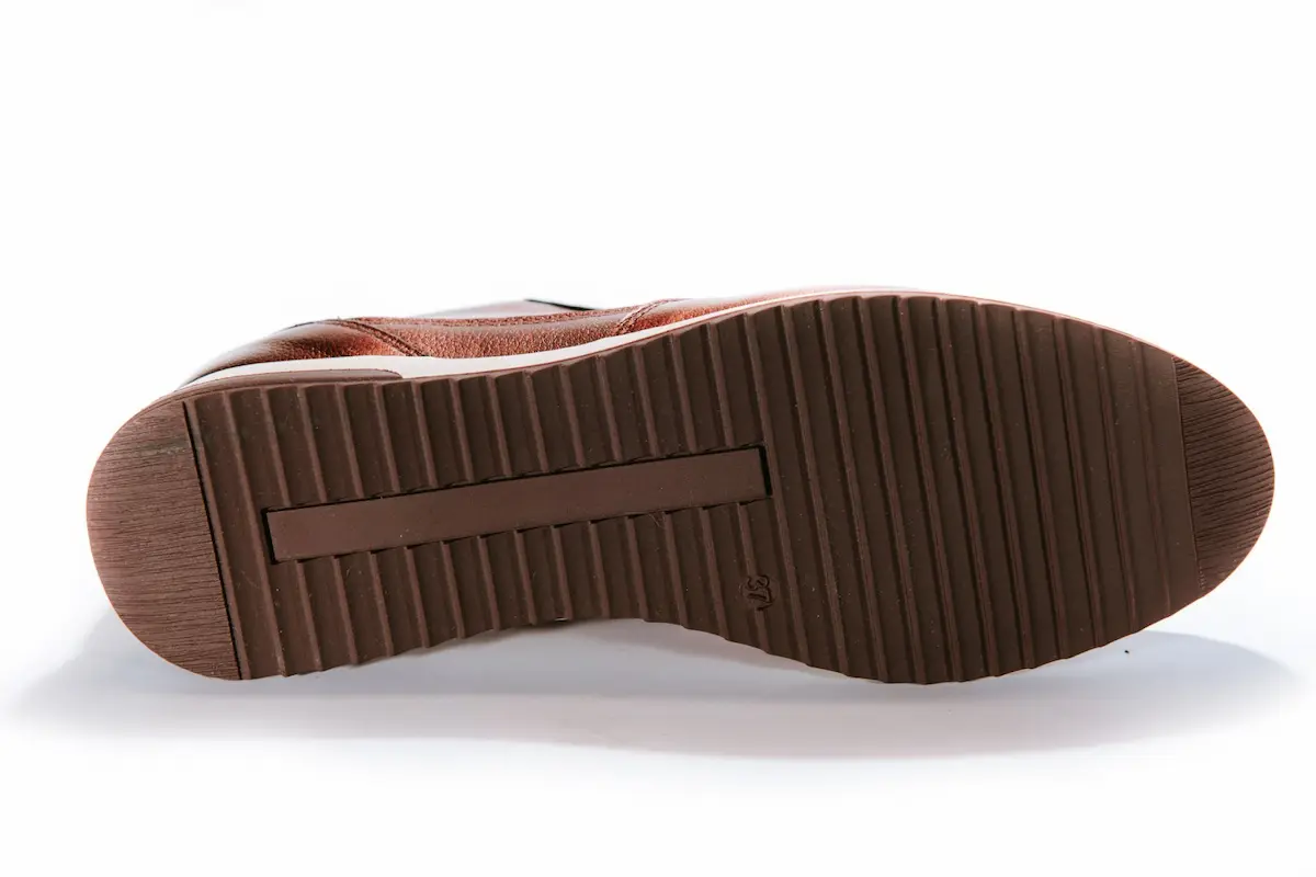 Pantofi sport 100%, Piele Naturala,  Urban Sneakers Bordo  Sidef  35  EU [2]