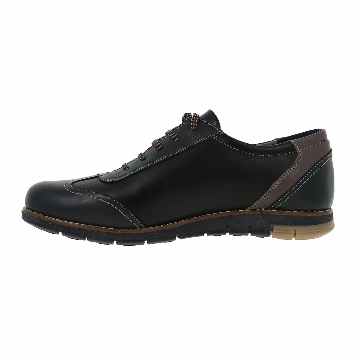 Pantofi Sport Moldoveanu  Gri AS0067 din Piele Naturală – Bărbați | Incaltaminte Online [5]