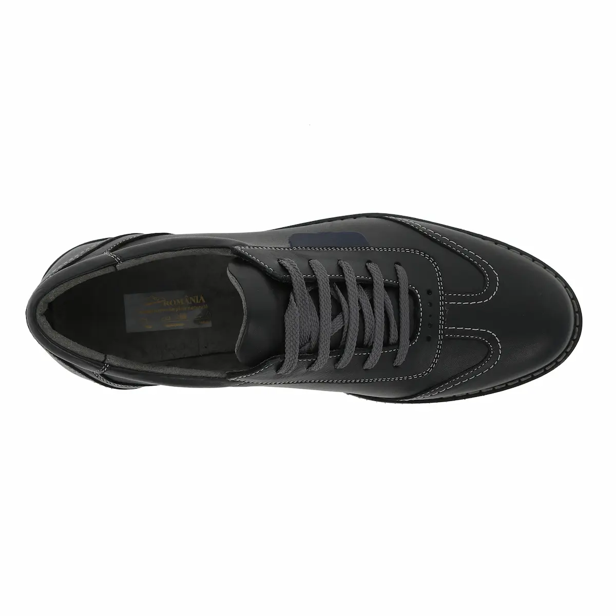 Pantofi sport Urban Sneakers Negru AS0028 Piele Naturala [6]