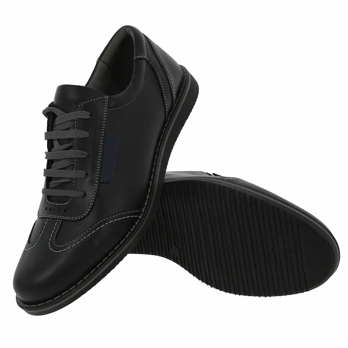 Pantofi sport Urban Sneakers Negru AS0028 Piele Naturala [3]