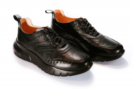 Pantofi sport Peter  Urban Sneakers Negru Box  100%, Piele Naturala [3]