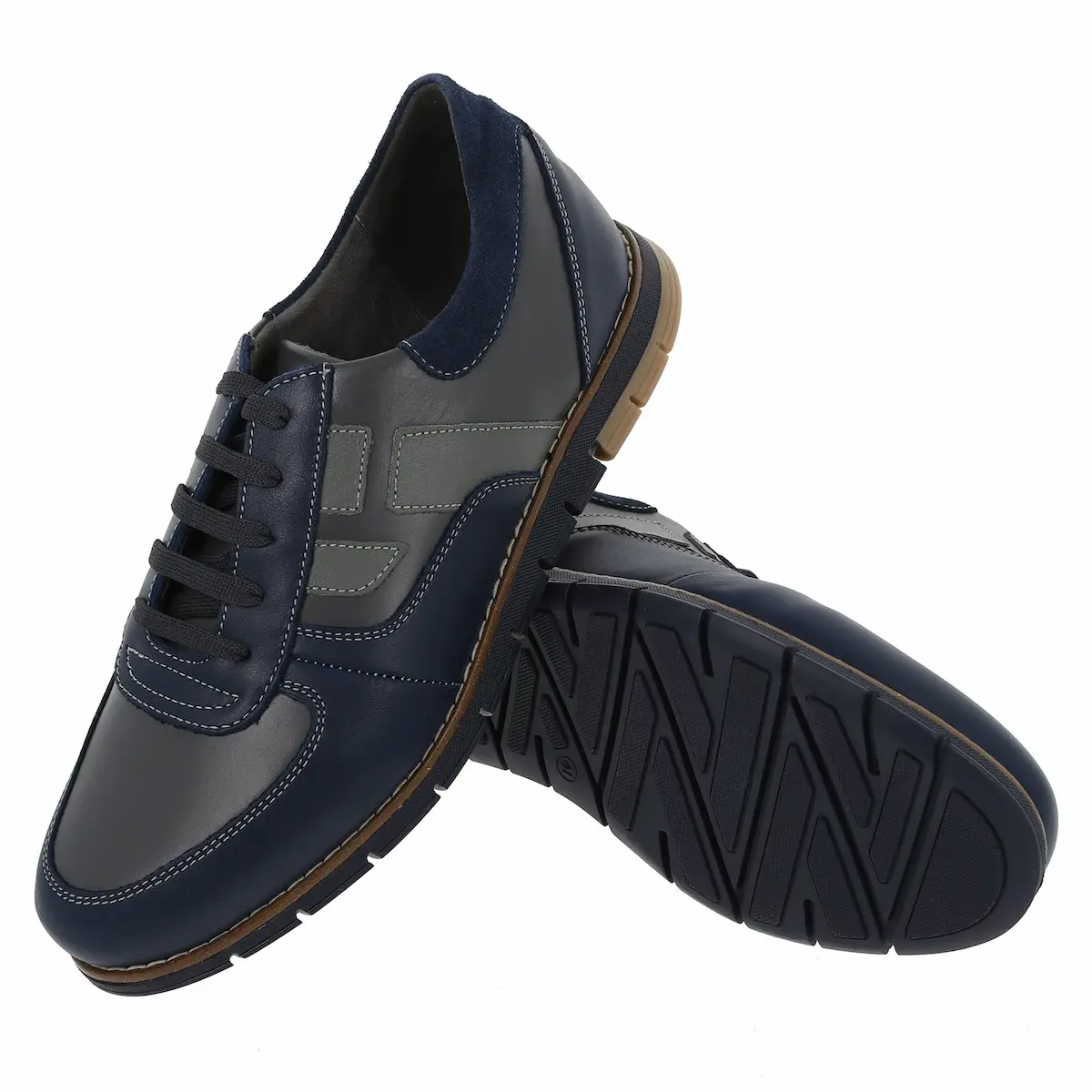 Pantofi sport din piele naturală pentru bărbați – Model Albastru [1]