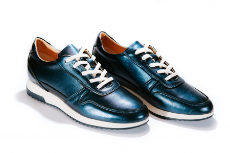 Pantofi sport  Urban Sneakers Blue Sidef 100%, Piele Naturala [3]