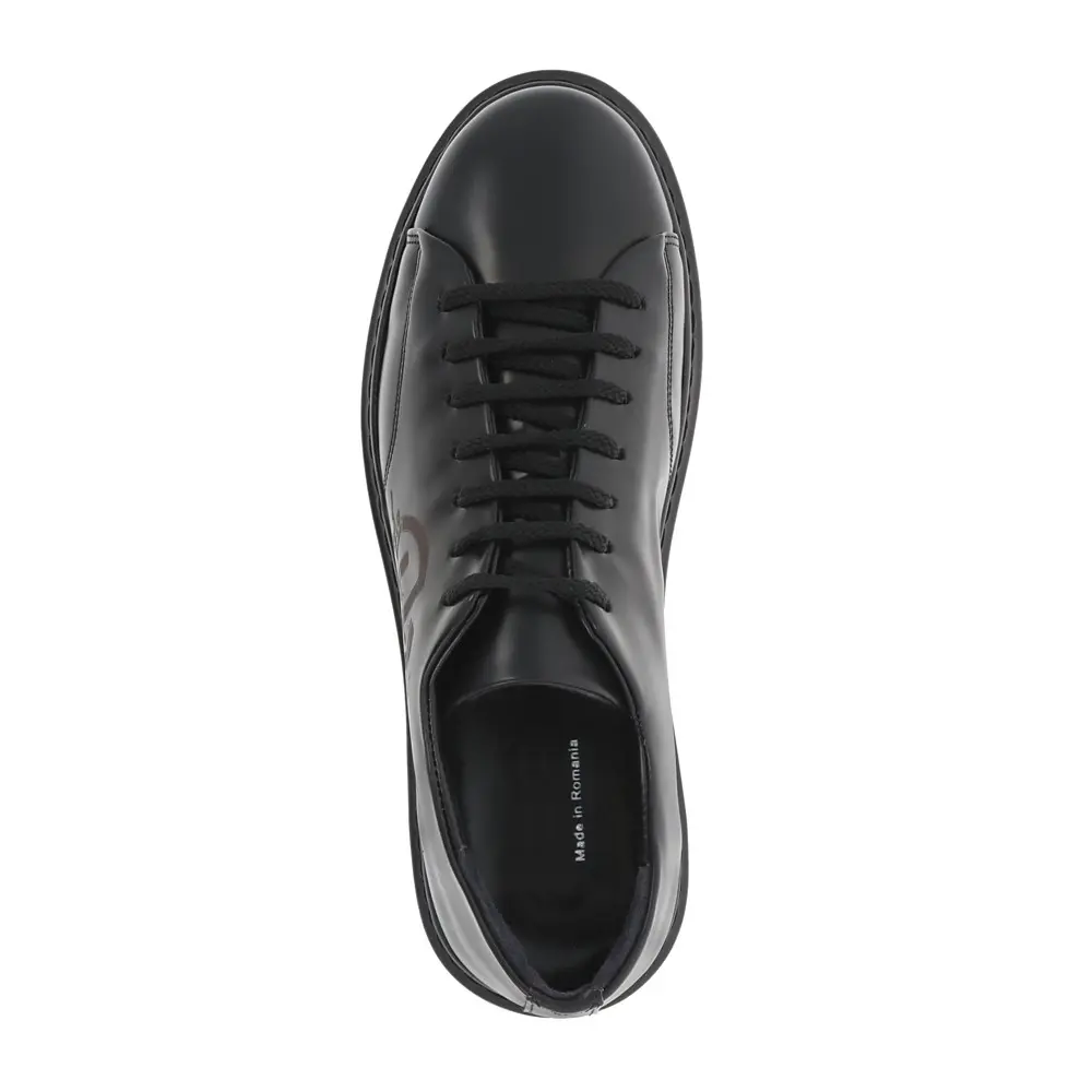 Pantofi sport pentru bărbați din piele naturală – negru [2]