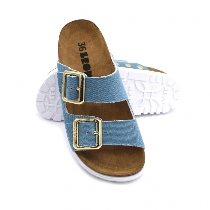 Papuci Leon 6010 jeans - dama [3]