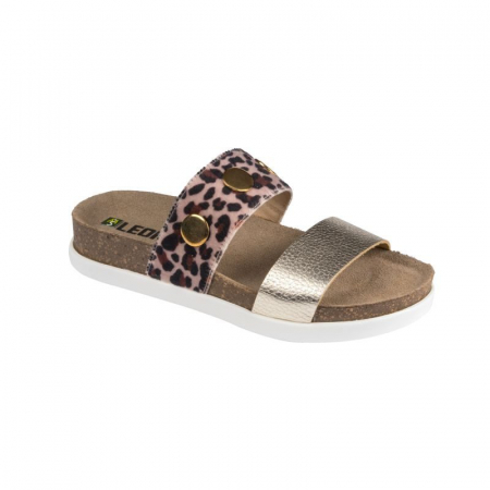 Urban style - Papuci cu talpa ortopedica Leon 1200 auriu - dama