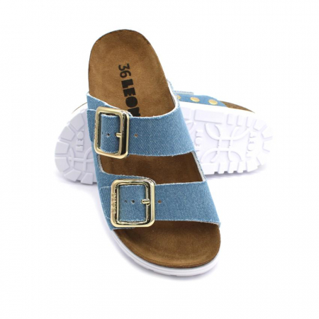 Papuci Leon 6010 jeans - dama [2]