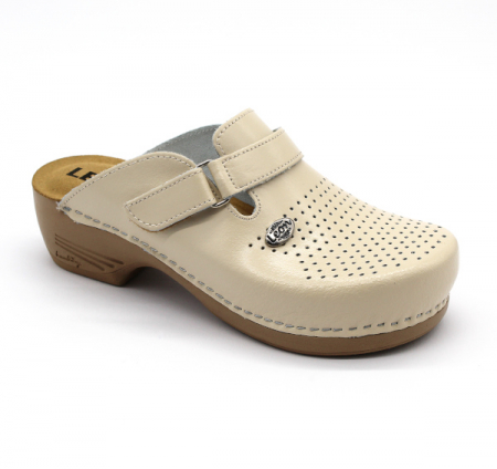 Încălțăminte Damă - Saboti medicali Leon 159 beige - dama