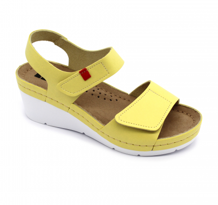 Încălțăminte Damă - Sandale Leon 1080 galben - dama