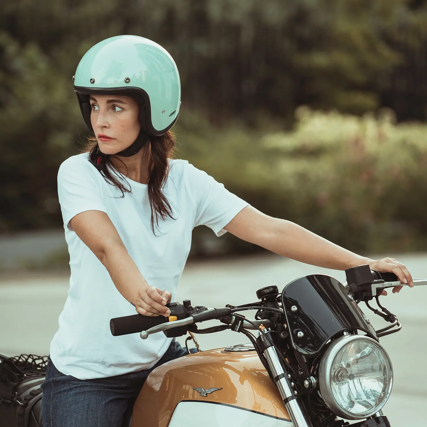 Cască Moto Open Face DMD Jet Retro Lattementa - ECE 22.06 [5]
