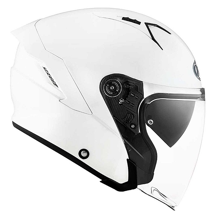 Casca moto KYT NF-J Plain White [4]