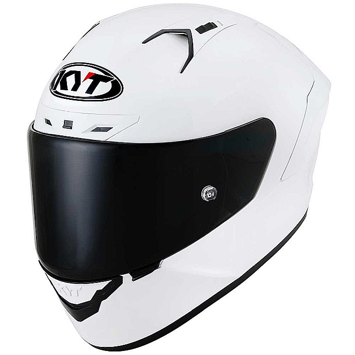 Casca moto KYT NZ-Race Plain White [2]