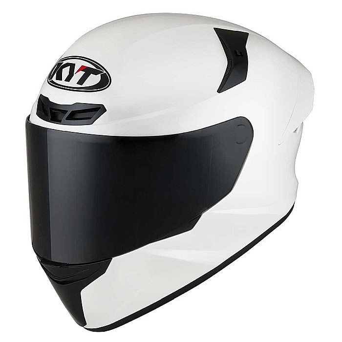 Casca moto KYT TT-Course Plain White [2]