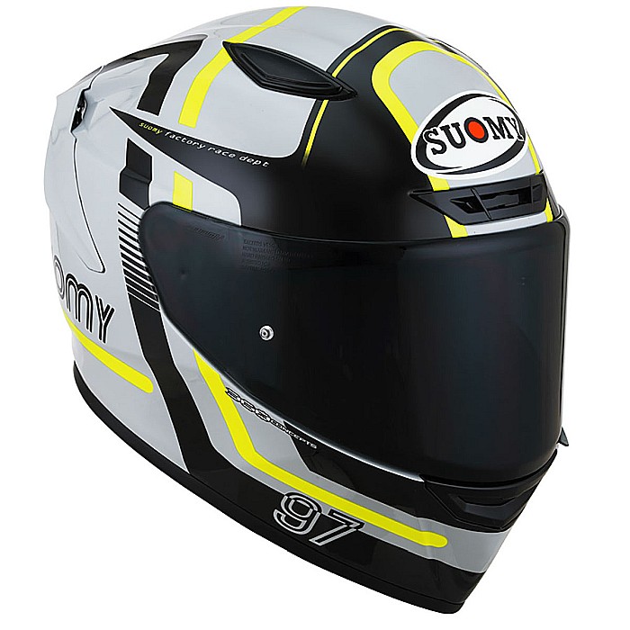Casca SUOMY Racing Track-1 Ninety Seven Grey/Yellow/E06 [2]