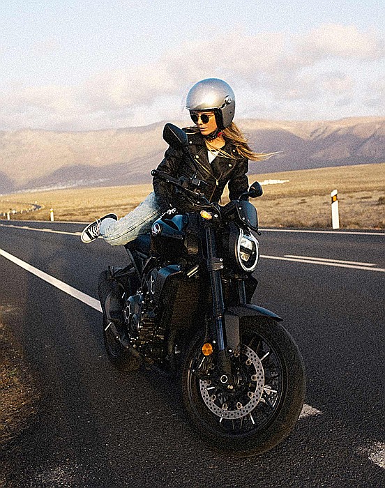 geaca moto de dama din piele Eudoxie [4]