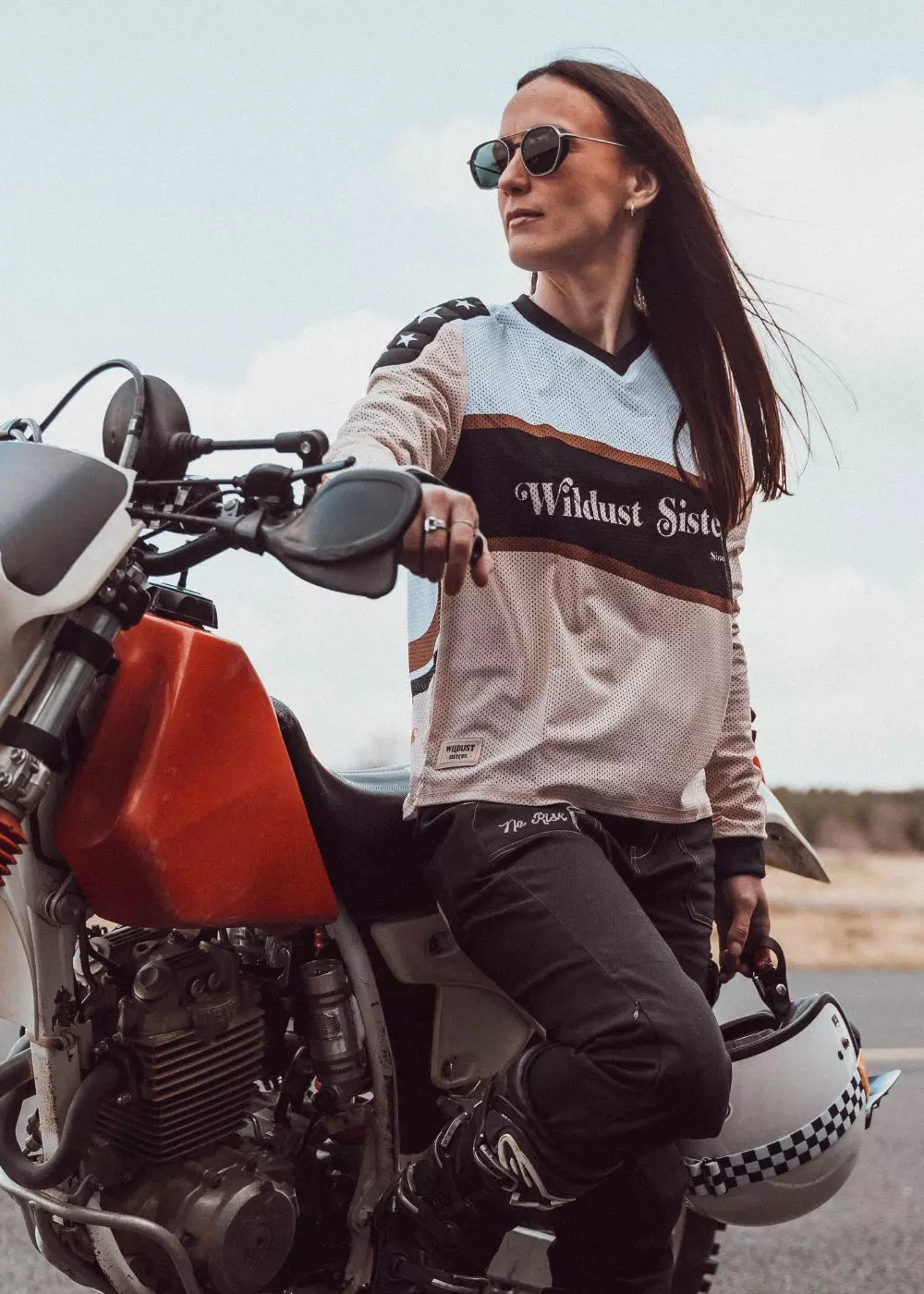 Jersey Motocross Vintage WILDUST SISTERS - Stil Clasic '70s [4]