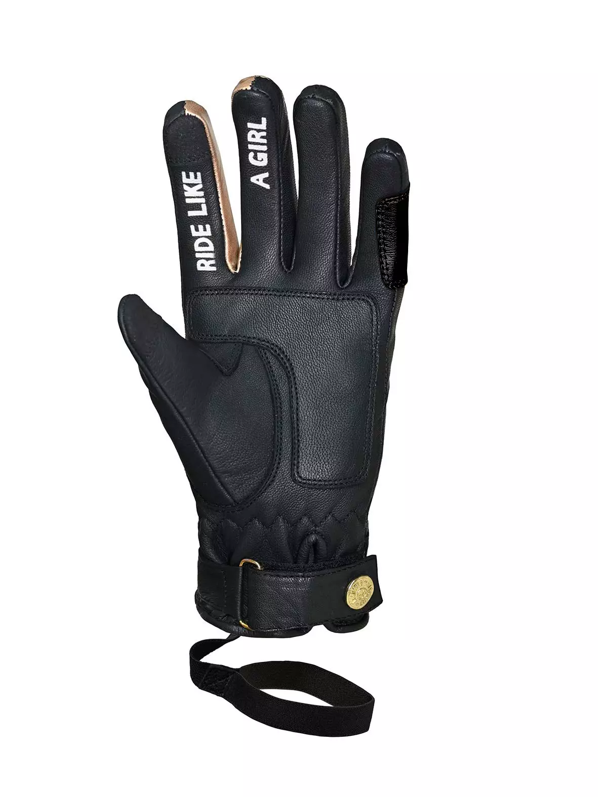 Manusi moto de piele Eudoxie pentru femei [2]