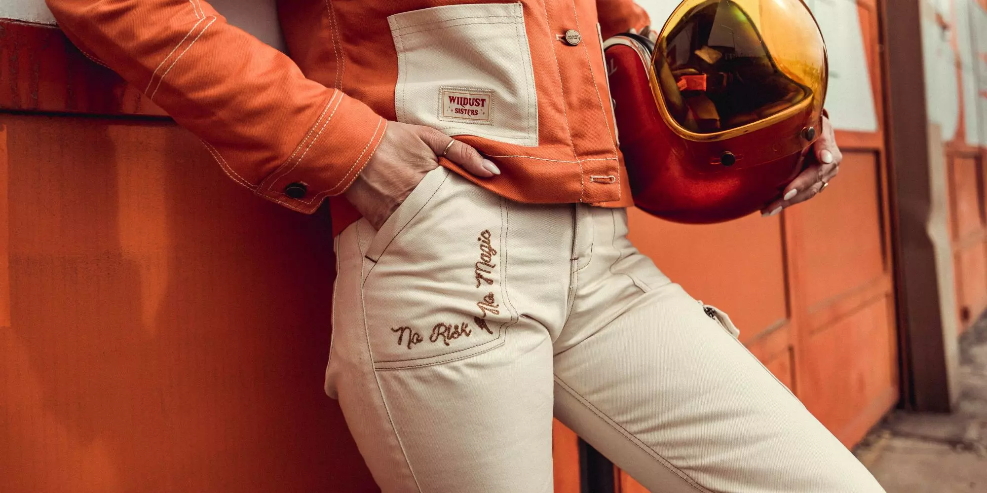 Pantaloni moto de dama Wildust Sisters [7]