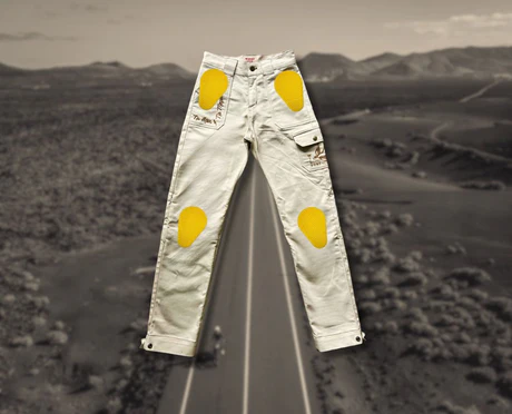 Pantaloni Moto Dama Wildust Workwear – Muștar cu Protecții CE [7]