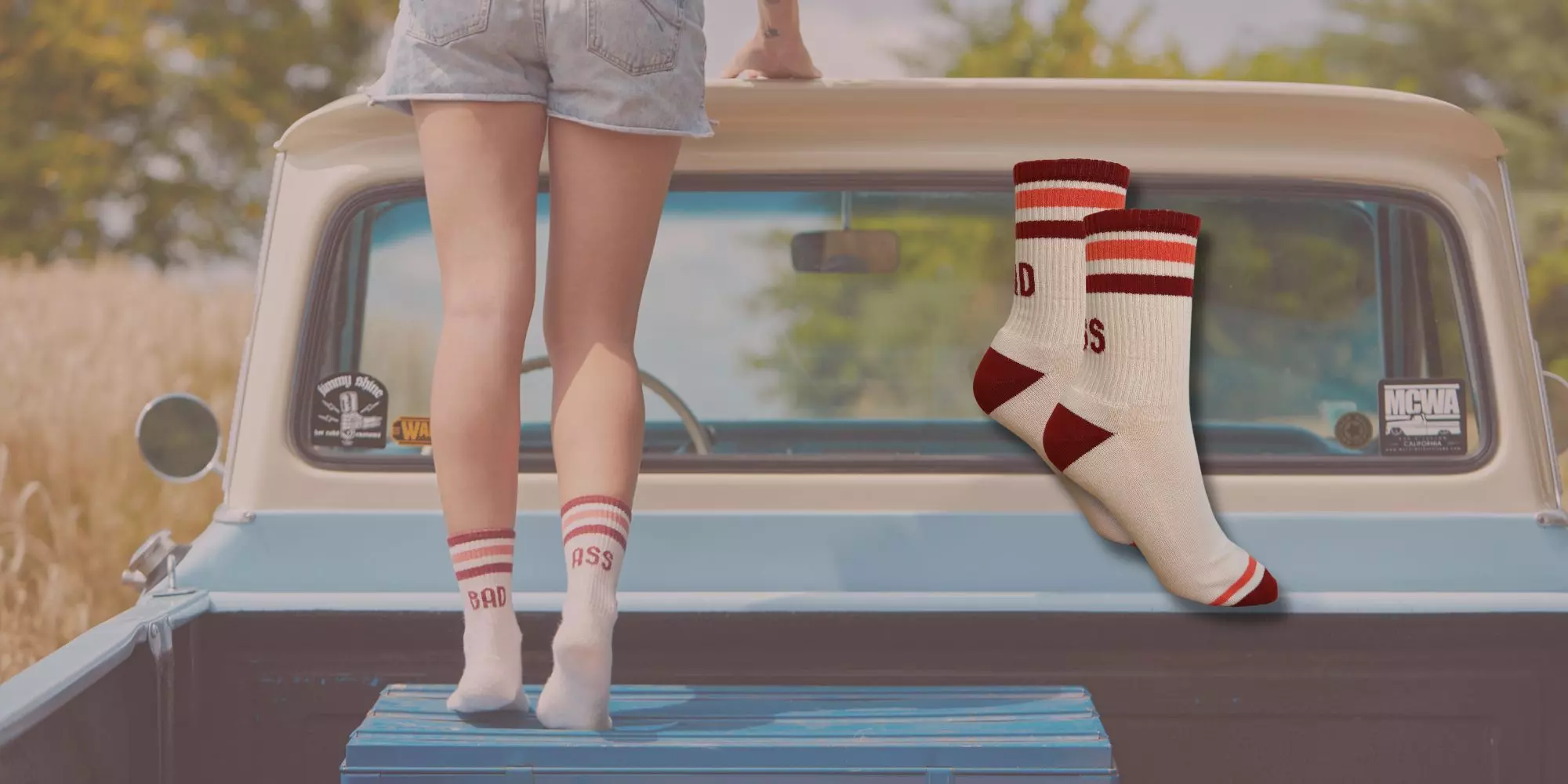 Șosete Moto BAD ASS | Stil '80s | Accesorii Femei | Wildust [5]