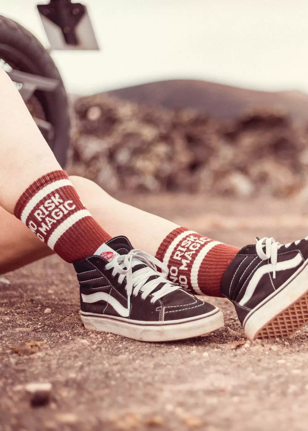 Șosete Moto "No Risk No Magic" | Accesorii Femei | Wildust [1]