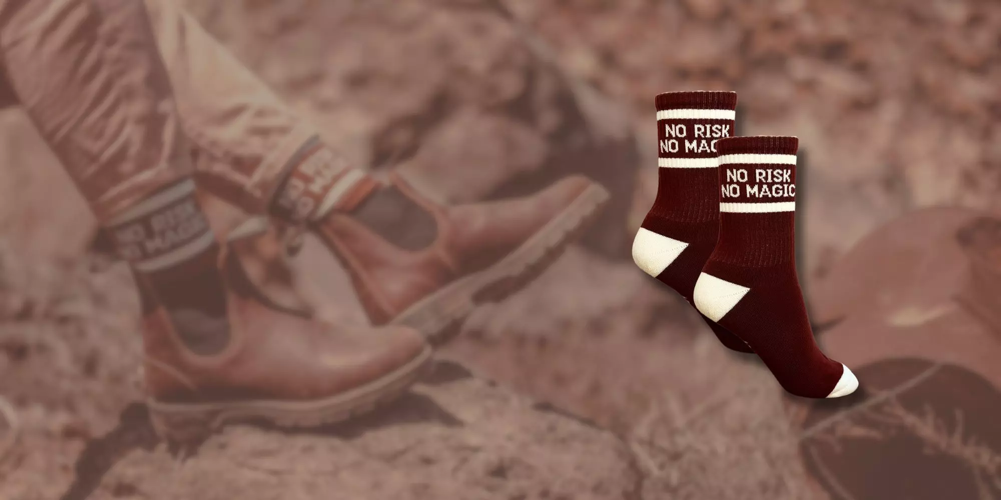 Șosete Moto "No Risk No Magic" | Accesorii Femei | Wildust [2]