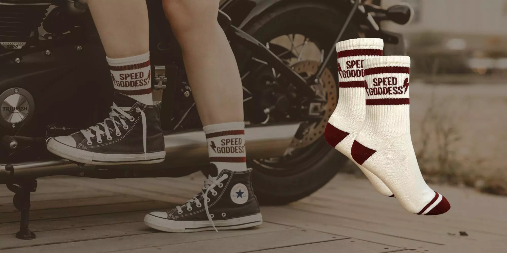 Șosete Moto "Speed Goddess" | Accesorii Femei | Wildust [3]