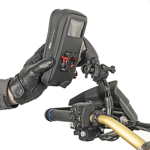 Suport de telefon moto GIVI S958B – Universal, Cu Kit de Montaj, Impermeabil [3]